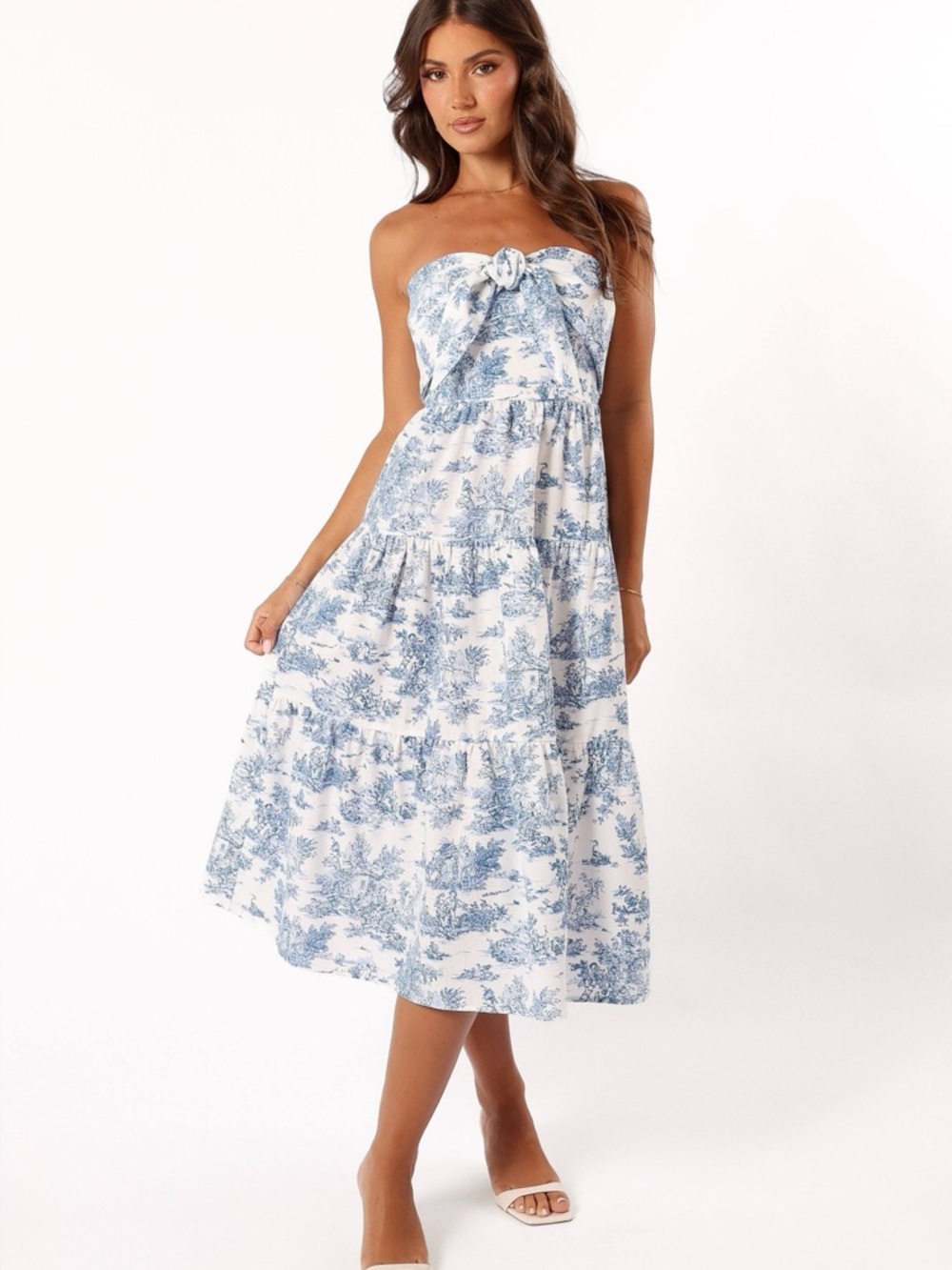Petal & Pup Cherie Bow Front Midi Dress